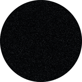 Deep Black Quartz Corian Rond 12 mm
