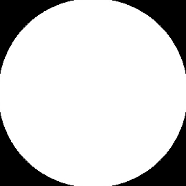 Designer White Corian Rond 12 mm