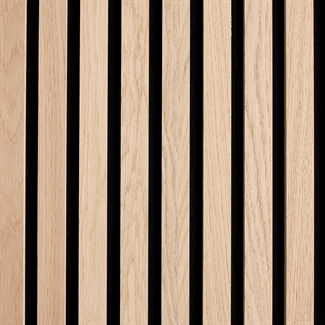 Akoestische panelen - Onbehandeld eiken triplexfineer 60 x 240 cm