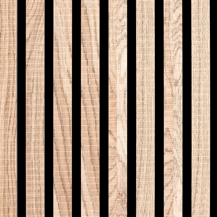 Akoestische panelen - Onbehandeld rustiek eikenfineer 60 x 240 cm