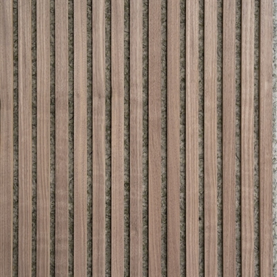 Akoestisch paneel Green Option - Walnoot met bruin MDF 60 x 240 cm