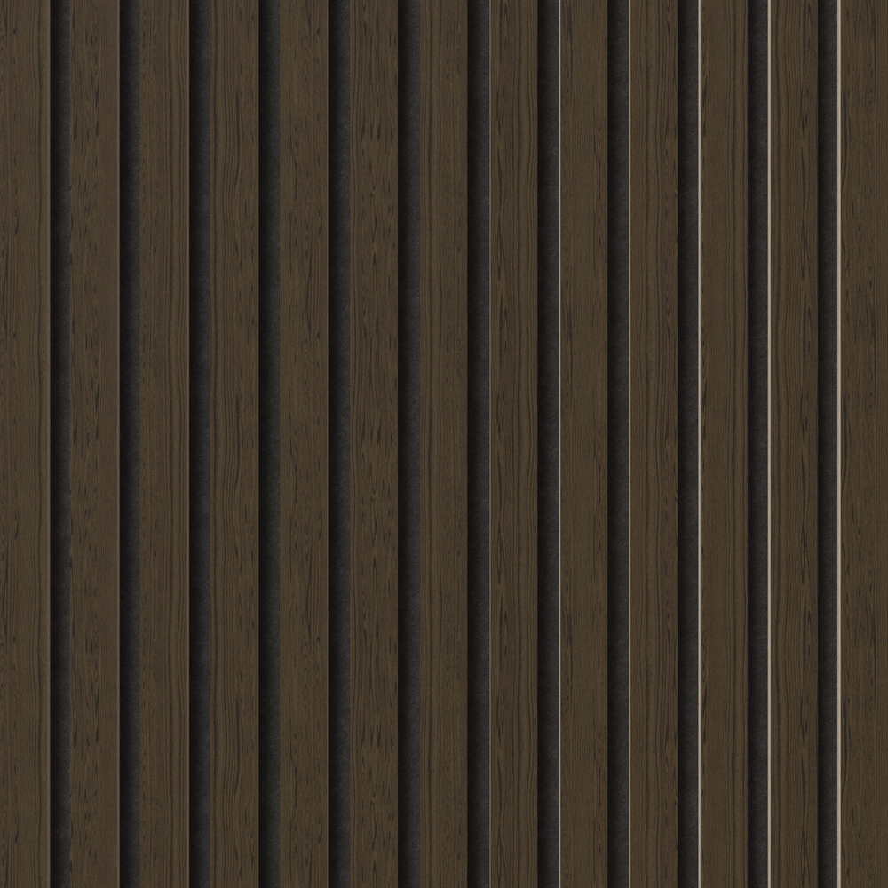 Brandvertragend akoestisch paneel - Gerookte eikenfineer 60 x 248 cm