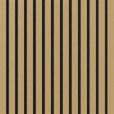 Brandvertragende akoestische plaat - Eiken fineer 60 x 248 cm