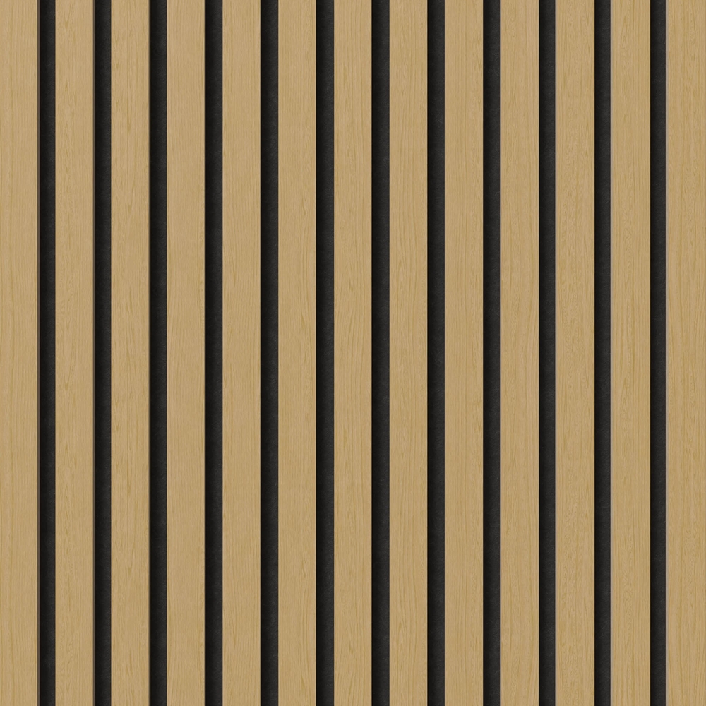Brandvertragende akoestische plaat - Eiken fineer 60 x 248 cm