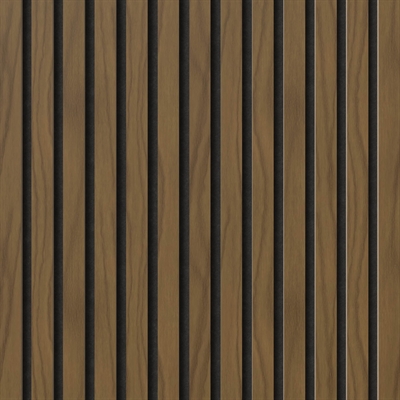 Brandvertragend akoestisch paneel - Amerikaans walnootfineer 60 x 248 cm
