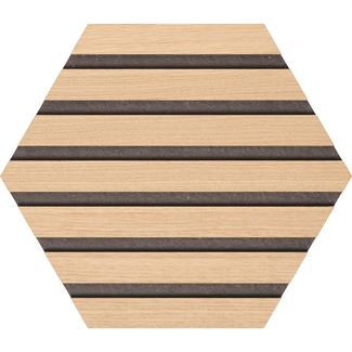 NIET-Akoestisch Paneel Hexagon - Onbehandeld Eiken 