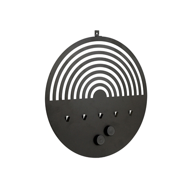 Zwart rond memobord