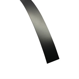 Gladde laminaat kantenband 22 mm, zwart
