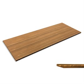 Plank in donker bamboe met een schuine rand