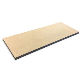 Plank van berkenmultiplex, langsfineer