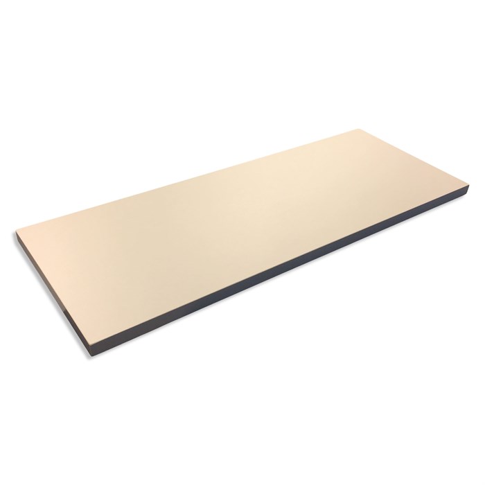 Plank in lichtgrijs melamine